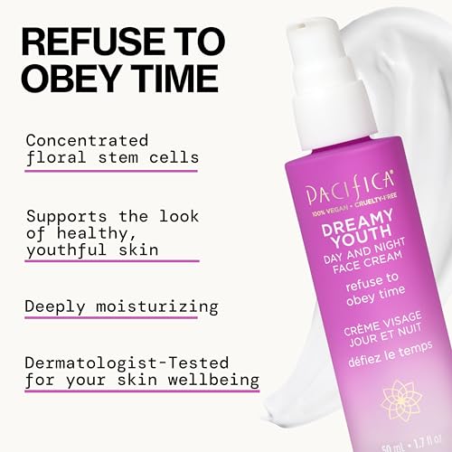 Pacifica Face Moisturizer Lotion - Dreamy Youth Day & Night Face - Product Imagery