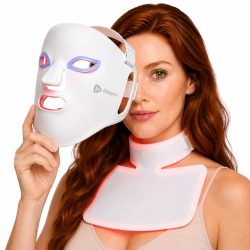 4.4 4.4 out of 5 stars LifePro Revitaglow Red Light Therapy Mask - Triple Chip LED Face Mask