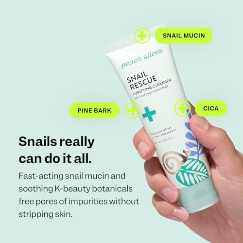 Peach Slices - Snail Rescue Purifying Cleanser (4.05 oz) - Snail - Product Imagery
