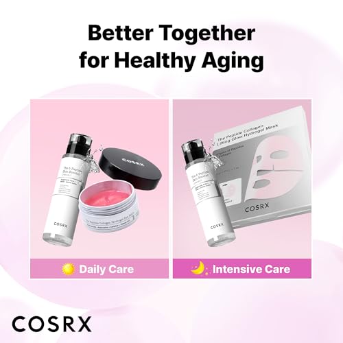 COSRX Pink Peptides Collagen Lifting Glow Hydrogel Face Masks 3 - Product Imagery