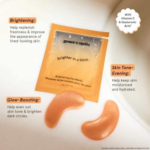 grace & stella New Brightening Eye Patches for Dark Circles (24 - Product Imagery