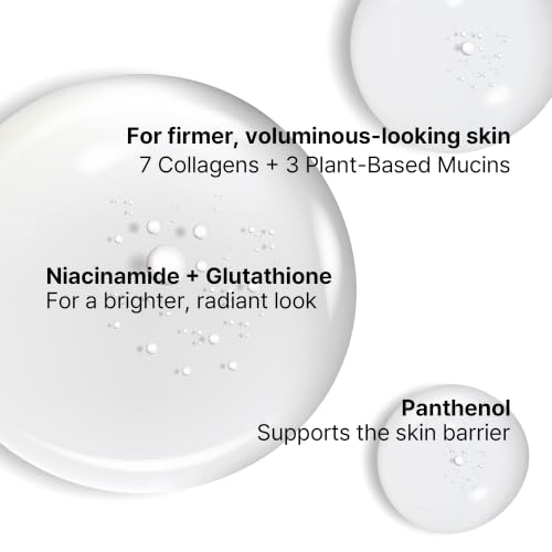 Mucin Collagen Voluming Ampoule Moisturizer Face Cream (Dual - Product Imagery