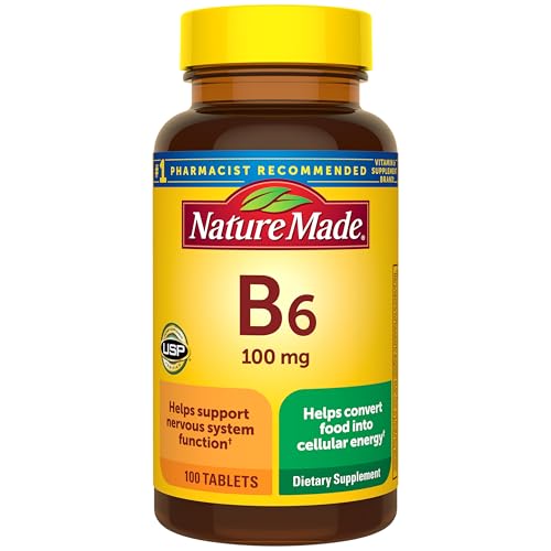 Nature Made Vitamin B6 100mg, 100 Tablets - Product Imagery