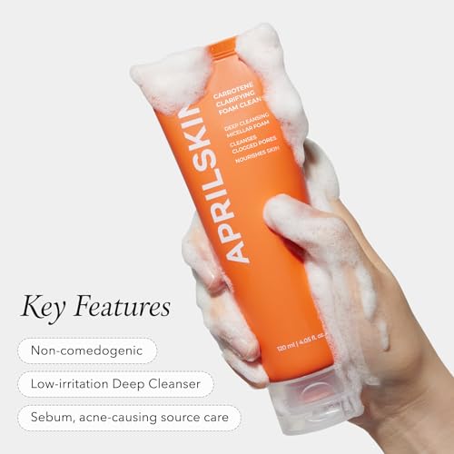 Aprilskin Carrotene Clarifying Foam Cleanser - Deep Cleansing - Product Imagery