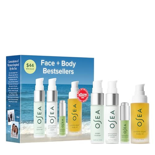 OSEA Face + Body Bestsellers, 4-Piece Skin Care Travel-friendly - Product Imagery