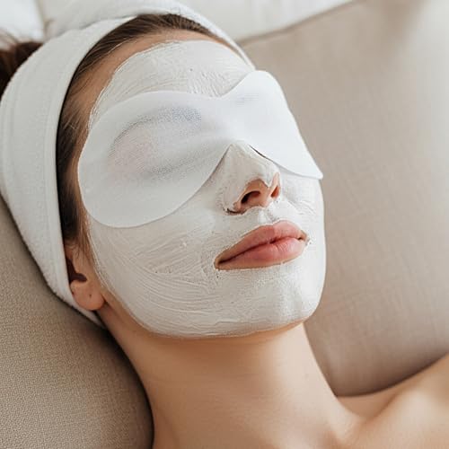 100 Sheets Disposable Eye Mask Eyecare Cotton Paper Facial Eye - Product Imagery