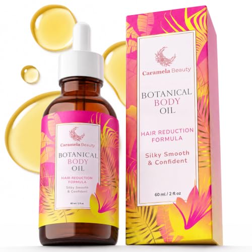 Caramela Beauty Cyperus Rotundus Oil, 60ml After-Shave and Post-Wax Moisturizer, Botanical Body Oil with Jojoba, Rosehip
