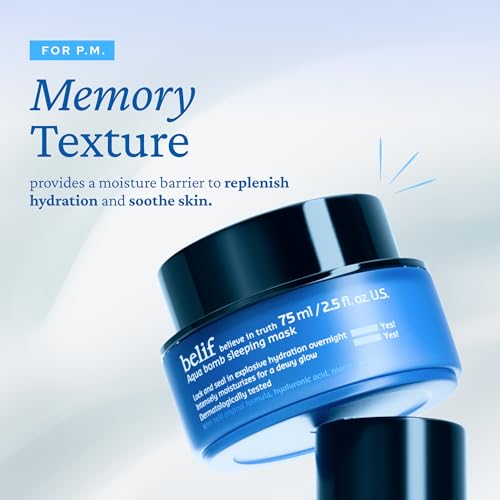 belif Vitamin E Jelly Overnight Mask – Hydrating & Plumping Face - Product Imagery
