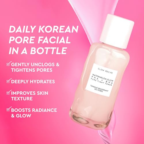 Glow Recipe PHA + BHA Face Toner, Korean Exfoliating Toner for - Product Imagery