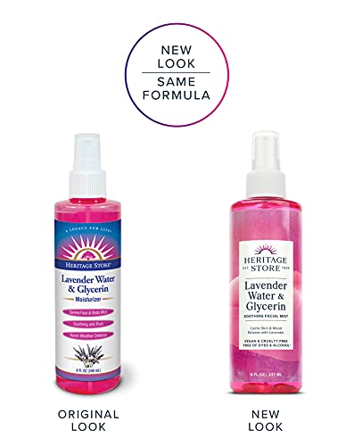 HERITAGE STORE Lavender Flower Water & Glycerine Benefits Skin, - Product Imagery