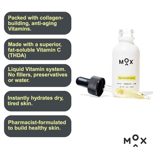 MOX Men's Multi Nutrient Serum, 1 Fl Oz, Hydrating & Anti-Aging - Product Imagery