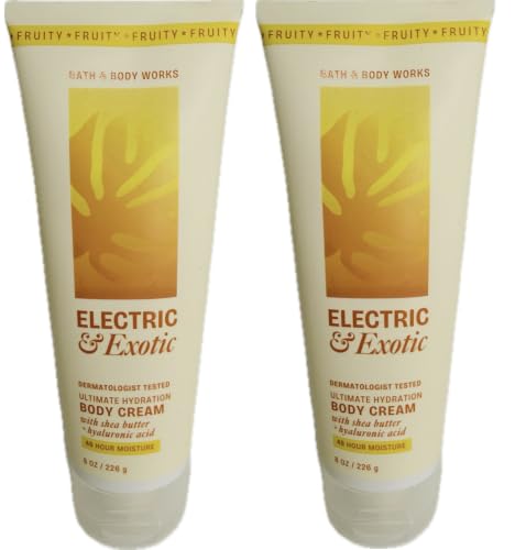 Bath & Body Works Electric & Exotic Ultimate Hydration Body Cream Set of 2