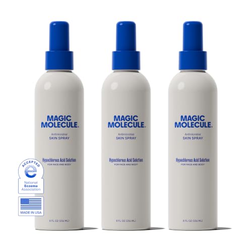 Magic Molecule Skin Spray, Hypochlorous Acid Formula, 8oz 3PK – Clear, Unscented