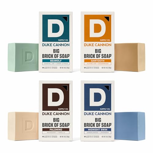 Duke Cannon Supply Co. Duke Cannon Big Brick of Soap for Men, Variety Pack, 10 oz Bars, 4 Pack – Frontier Trails