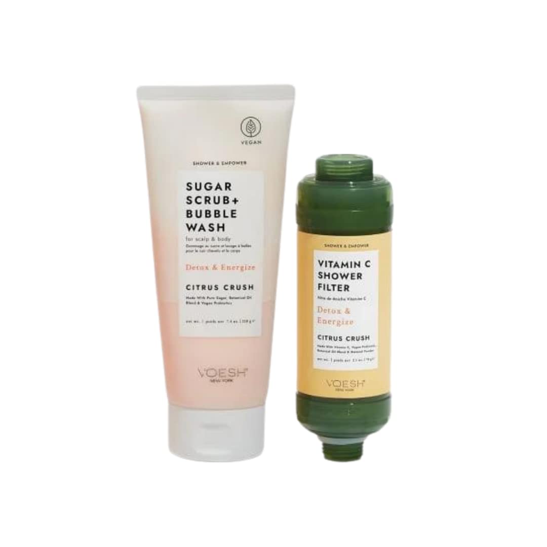 VOESH Shower Empower Duo Vitamin C Shower Filter Exfoliating - Premium Selection Official Imagery - 8