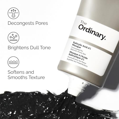 The Ordinary Salicylic Acid 2% Masque, Clarifying Charcoal & - Product Imagery