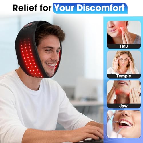 Face Heating Pad for TMJ Pain Relief, Cordless TMJ Heating Pad - Product Imagery