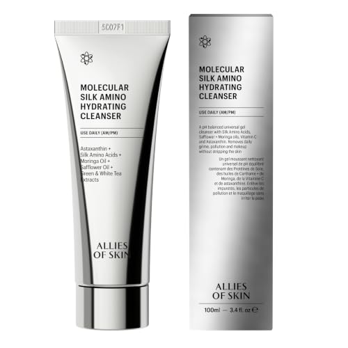 Allies of Skin Hydrating Silk Amino Face Cleanser, 3.4 Fl Oz – Unscented