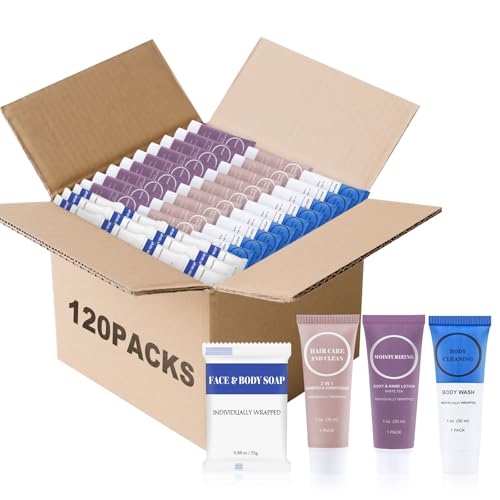 RSQAZQ Travel Size Toiletries Set Bulk, Individually Wrapped 1 Fl Oz (80 Pack) – White Tea