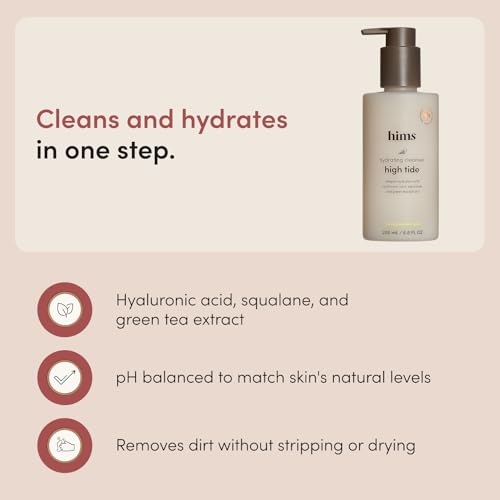 hims High Tide Hydrating Daily Cleanser, Hyaluronic Acid, 6.8 Fl - Product Imagery