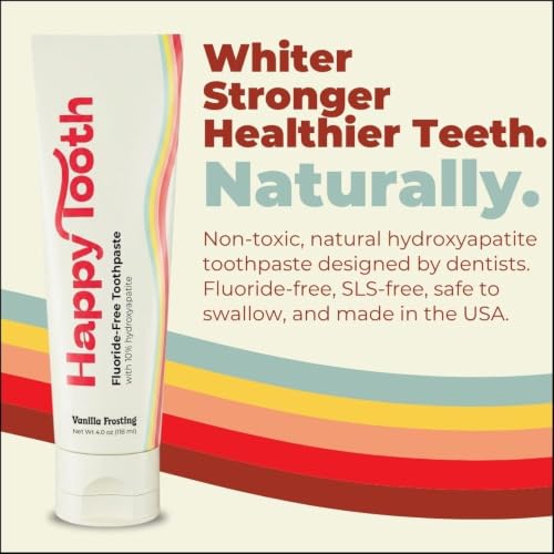 Hydroxyapatite Toothpaste, Whitening, Fluoride Free, Vanilla - Product Imagery