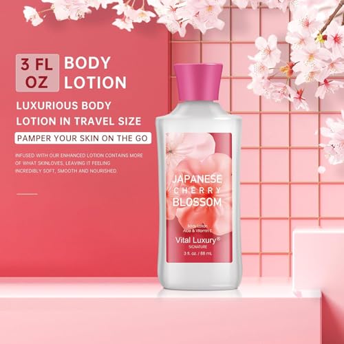 Self Care Gift Set for Women - 3PC Japanese Cherry Blossom Spa - Product Imagery