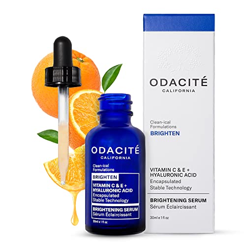 Odacite Brightening Vitamin C & Hyaluronic Facial Serum - Anti-Aging Facial Serum Targets Loss of Firmness & Dark Spots 