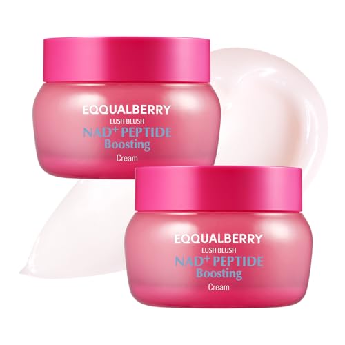 EQQUALBERRY NAD+ Peptide Boosting Firming Cream, 1.69 fl oz, Pack of 2 – Unscented
