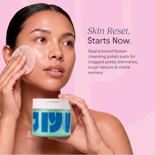 JIYU Cleansing Polish Pads - Korean Skincare for Clogged Pores, - Product Imagery