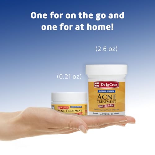 De La Cruz 10% Sulfur Ointment Travel Size - Cystic Acne - Product Imagery