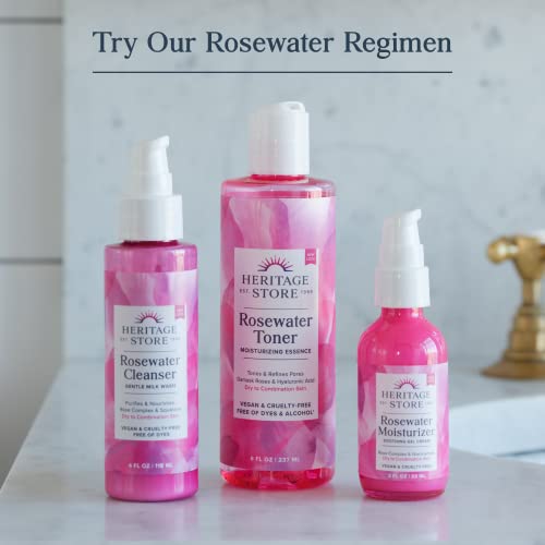 HERITAGE STORE Rosewater - Refreshing Facial Splash for Glowing - Product Imagery