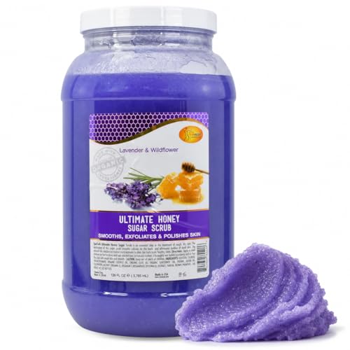 SPA REDI Salon & Pedicure Sugar Scrub, Deep Moisturizing, 128 oz – Natural