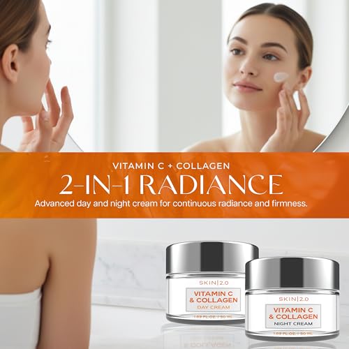 Skin 2.0 Vitamin C & Collagen Face Moisturizer – Anti Aging Day - Product Imagery