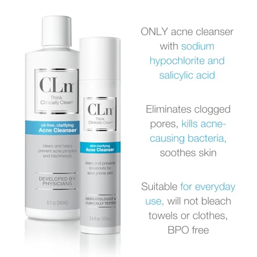 CLn® Acne Cleanser-Facial Cleanser with 0.5% Salicylic Acid to - Product Imagery