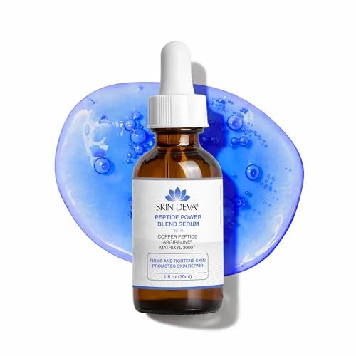 Skin Deva Copper Peptide Face serum with Argireline and Matrixyl 3000, Hyaluronic Acid, Lightweight Hydrating, Firm-Look