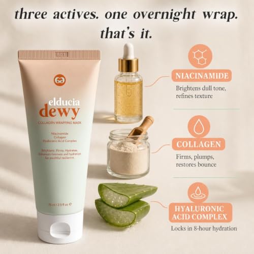 Korean Collagen Night Wrapping Mask, Peel-Off Overnight Face - Product Imagery