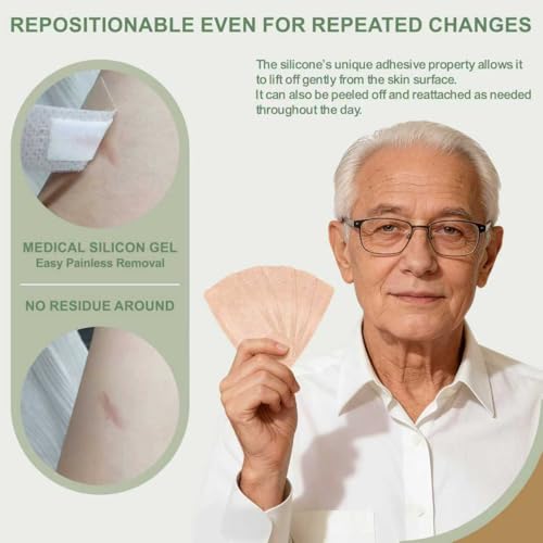 Hysimedy Silicone Bandages for Sensitive Skin 2x4 Inch Painless - Product Imagery
