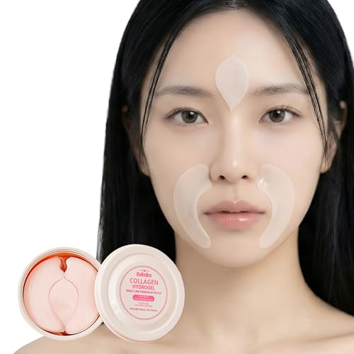 LOLOSKINNY Hydrogel Collagen Face Wrinkle Patches - 90 Sheets Bulk Pack for Daily Korean Skin Care Routine - Targeted An