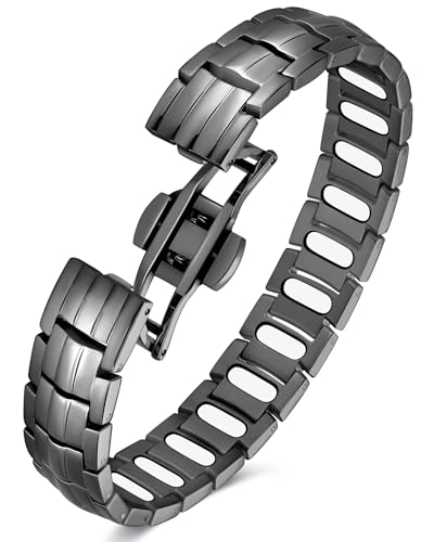 Feraco 5X Strength Magnetic Bracelet for Men,Titanium Steel - Product Imagery