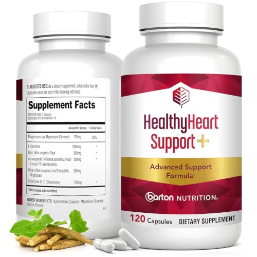HealthyHeart Support+ 6-in-1 Heart Health Supplements, 1 Month - Product Imagery