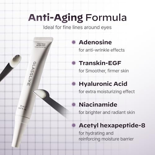 LG Pra.L GLASSLIKE Triple Power Wrinkle Spot Ampoule, Hydration - Product Imagery