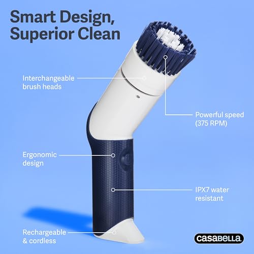 Casabella Power Spin Handheld Scrubber - Product Imagery
