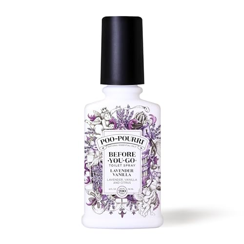 Poo-Pourri Before-You-Go Toilet Spray, Lavender Vanilla, 4 Fl Oz - Product Imagery
