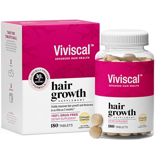 Viviscal Hair Growth Supplements for Women, 180 Tablets, 90-Day - Product Imagery
