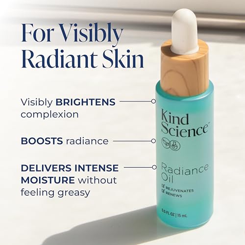 Kind Science Radiance Face Oil - Hydrating with Vitamin E, C & - Product Imagery