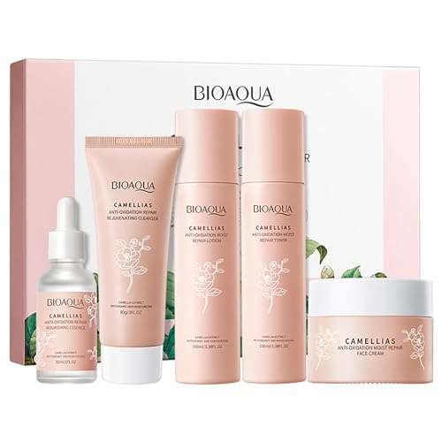 BIOAQUA Camellia Anti Oxidation Skin Care Set 5pcs Gift Box - BIOAQUA Official Imagery - 1
