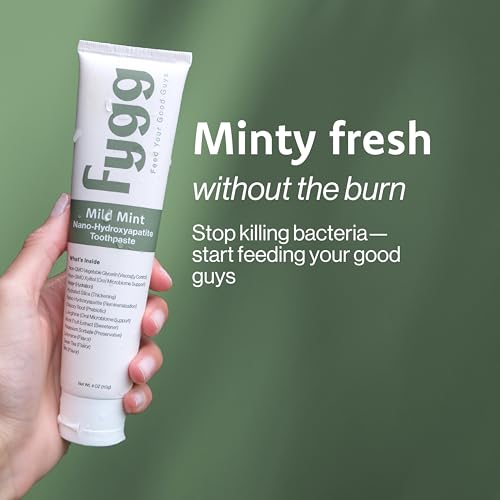 Fygg Fluoride Free Toothpaste, Mild Mint, 4oz - Product Imagery