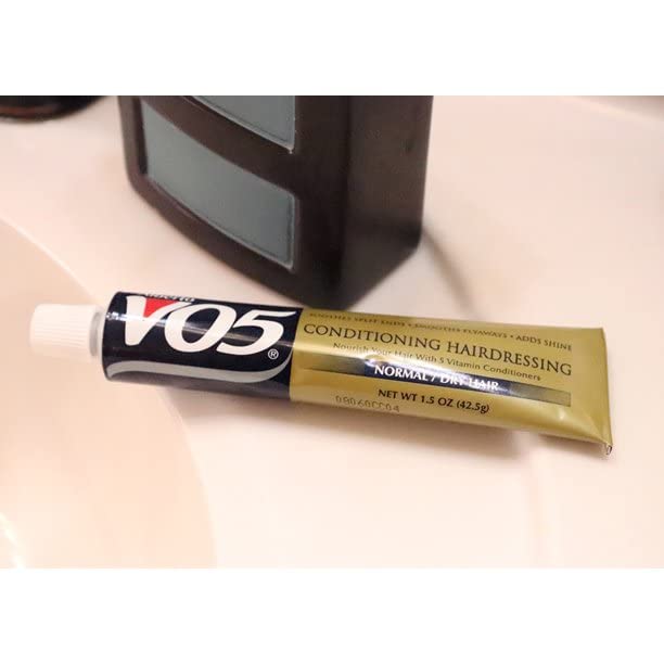 Alberto VO5 Conditioning Hairdressing - Normal to Dry Hair - Hair Conditioner Smooths Frizz and Enhances Color Vibrancy - 1.5 oz - Pack of 4