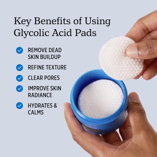 NUVADERMIS 35% Glycolic Acid Peel Pads – Exfoliating Facial - Product Imagery