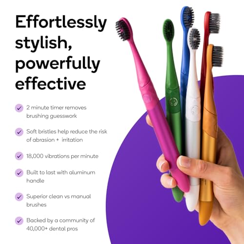Burst Nova Toothbrush (Orange) | Sonic Powered Teeth Whitening - Product Imagery